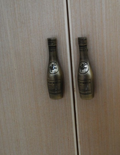 One Pair Bronze Beer Jug Cupboard Cabinet Wardrobe Drawer Pulls Handles MBS225