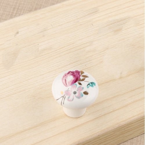 Single Hole Elegant Tulip Cabinet Wardrobe Cupboard Knob Drawer Door Pulls Handles MBS361-1