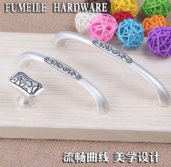 Single Hole Floral Cabinet Wardrobe Chest Cupboard Knob Drawer Doors Pulls Handles MBS394-1