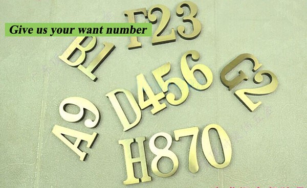 New classical European Contracted style high grade villa door plate with two number antique bronze color