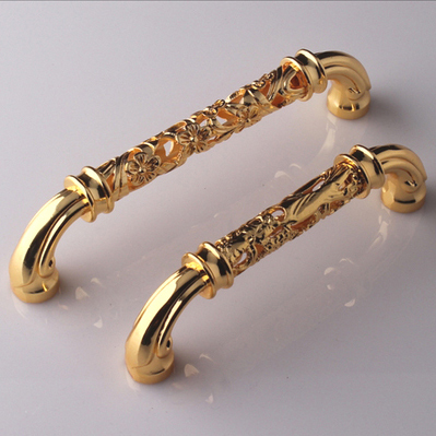 European simple style Classical real 24k golden high grade zinc alloy knob furniture handle for cabinet/drawer/closet