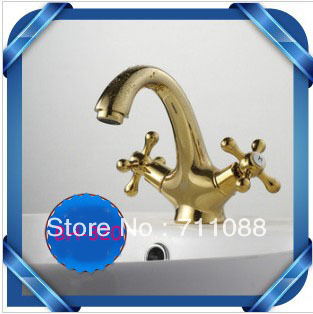 detachable Vintage fashion classical Chinese style antique copper faucet pure copper wash basin hot and cold bronze color