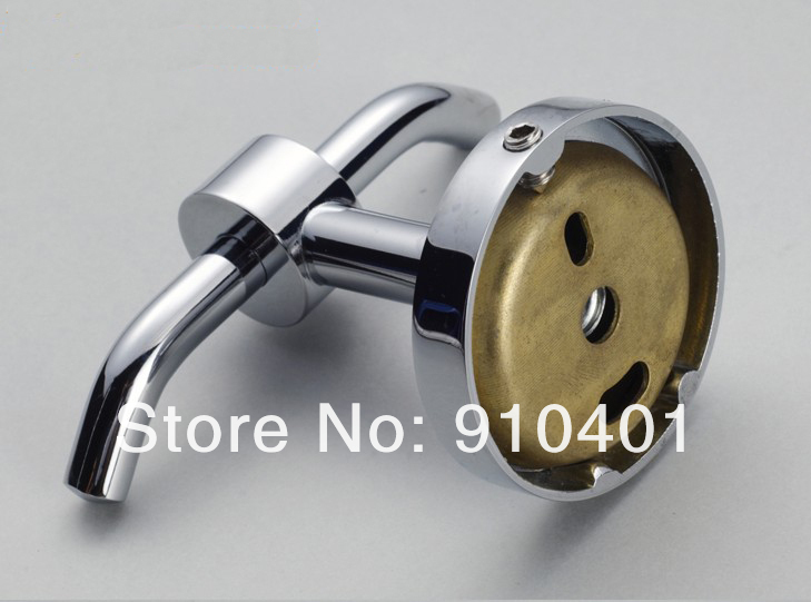 Wholesale And Retail Promotion Chrome Solid Brass Bathroom Wall Mounted 2 Robe Hooks & Hangers For Towel Coat
