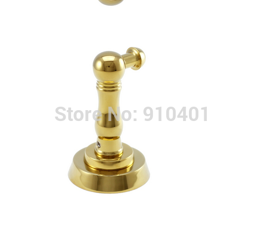Wholesale And Retail Promotion NEW Luxury Golden Brass Single Towel Hook Wall Mounted Coat Hat Hook & Hangers