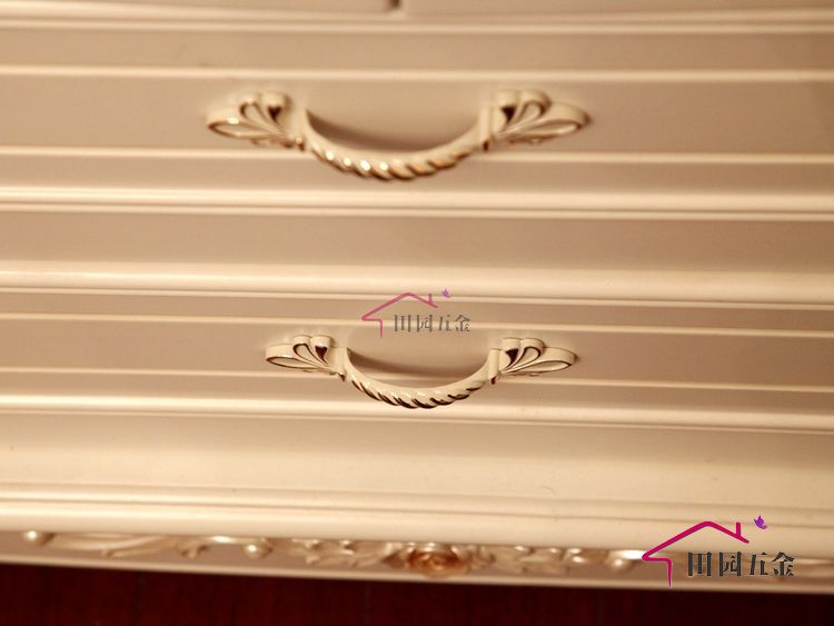 96mm Ivory White handle for cabinet, Pull handle for bedroom cabinet, drawer handle