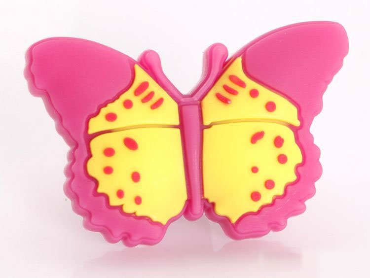 10PCS Pink yellow butterfly Child cartoon handle suitable for drawers and doors