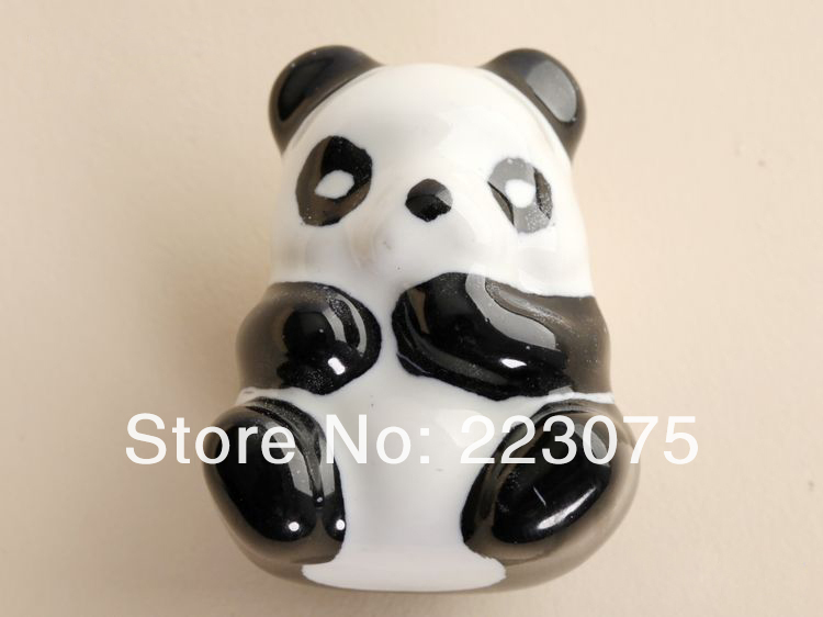 - ceramic animal Cabinet DRAWER Pull Dresser pull/ Kitchen  knob door handel with screw 10pcs/lot