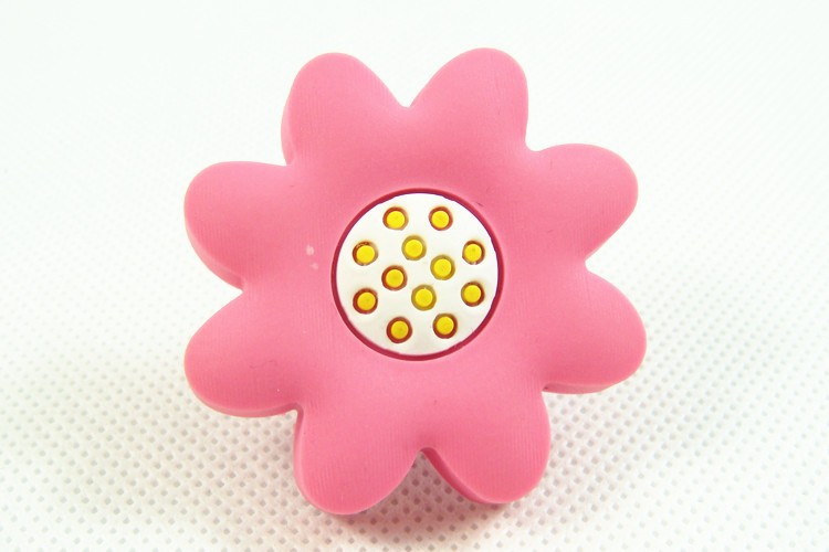 -10pcs/lot Pink Flower Drawer Knobs / kids handles and knobs / Cabinet knob for kis