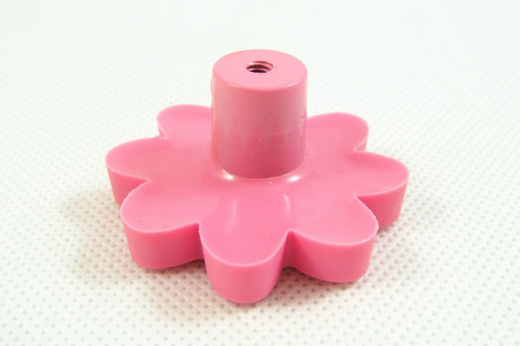 -10pcs/lot Pink Flower Drawer Knobs / kids handles and knobs / Cabinet knob for kis