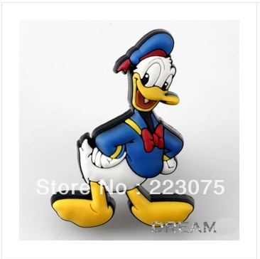 Free shiping Donald Duck Drawer Knobs / Nursery Decor / Kids Children Handle Pulls 5pcs/lot