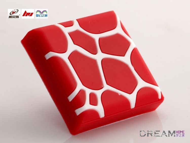 New arrival red water cube cabinet knobs for kids room, Knob for cabinet, Handle for cabinet