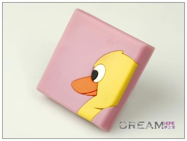 Pink Duck  Kids Cartoon Knob ,Nursery Decor /sweet girl Handle Pulls/  Children door pull