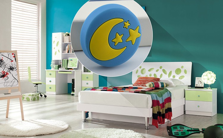 2PCS for soft kids moon with star handles in circular shape