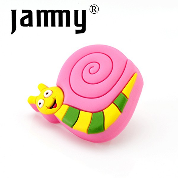 Top quality  for soft kids pink snail furniture handles drawer pulls kids bedroom dresser knobs
