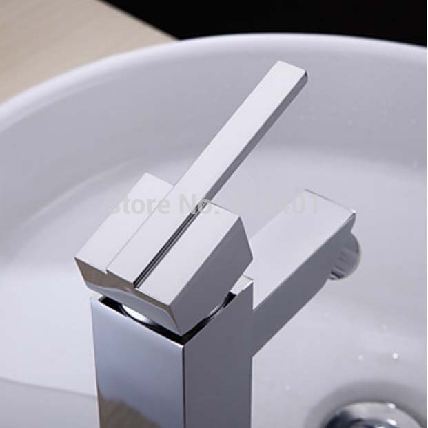Wholesale And Retail Promotion LED Color Changing Bathroom Basin Faucet Single Handle Chrome Brass Mixer Tap