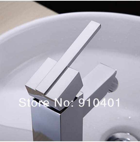 Wholesale And Retail Promotion NEW LED Color Changing Chrome Bathroom Basin Faucet Single Handle Sink Mixer Tap