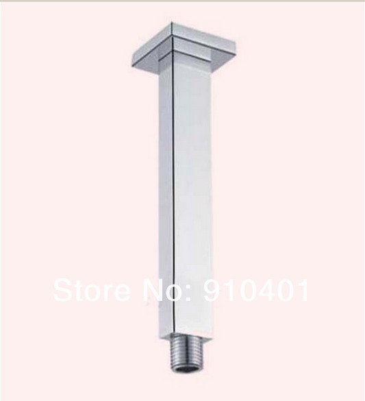 Wholesale And Retail Promotion LED 12" Square Rain Shower Head Single Handle Shower Valve Celling Mounted Mixer