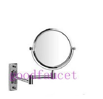 NEW Beauty 8 inch bathroom wall mounted 3X magnifying brass cosmetic makeup mirror chrome finish