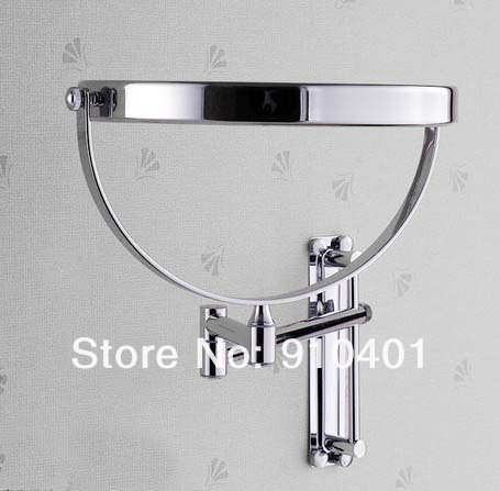 Wholesale And Retail Brass Beauty Wall Mounted Bathroom Double Side Magnifying Makeup Mirror Adjustable Height