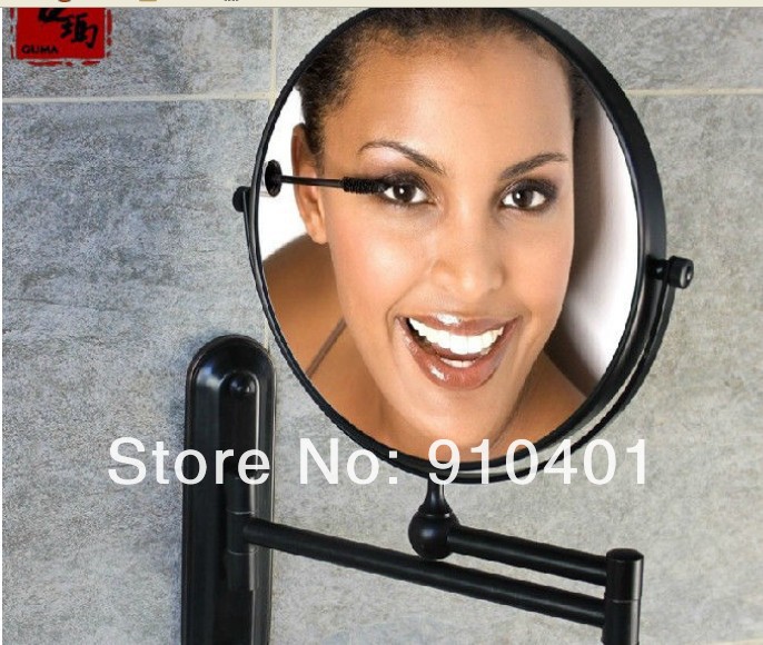 Wholesale And Retail Promotion  Oil Rubbed Bronze Wall Mounted Bathroom Double Side Magnifying Makeup Mirror