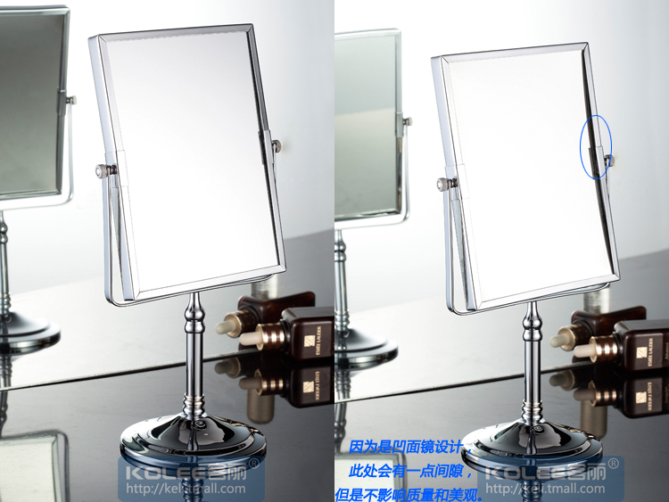 Wholesale And Retail Square Desktop Makeup Mirror Double Faced Cosmetic Mirror Bathroom Mirror Magnifier Mirror