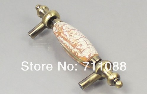 76mm Cabinet handle door drawer wardrobe handle European-style ceramic handle