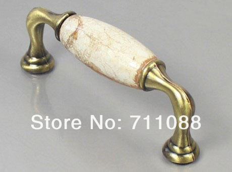 96mm European-style marble ceramic handle Cabinet furniture door drawer wardrobe handle