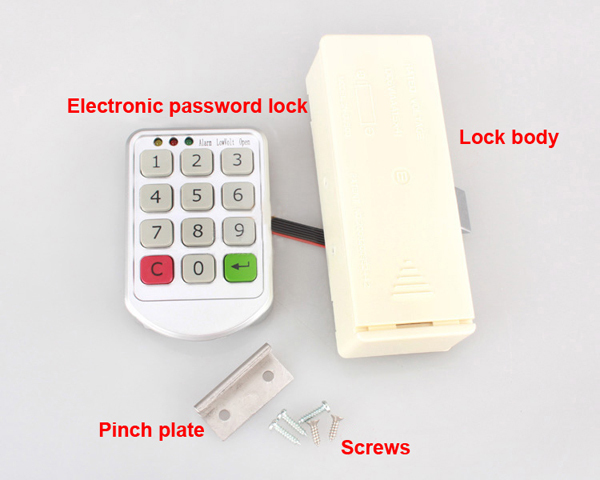Electric password cupboard lock electric password lock drawer/closet/file/massage lock
