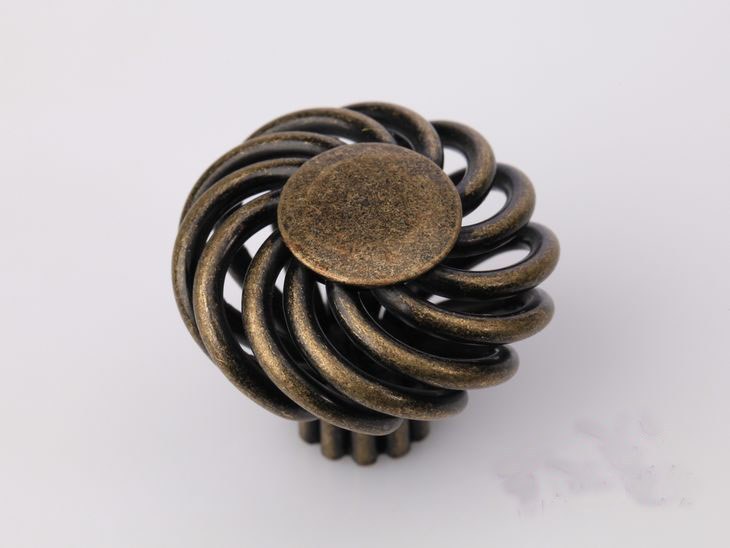 -32mm Single hole Antique Bronze birdcage knob /cabinet furniture  drawer handle/ door knob