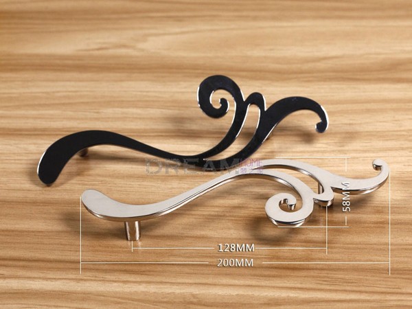 Modern Mirrow suface Hollow out big size butterfly Furniture luxury simple knobs drawer/closets/cabinet pulls