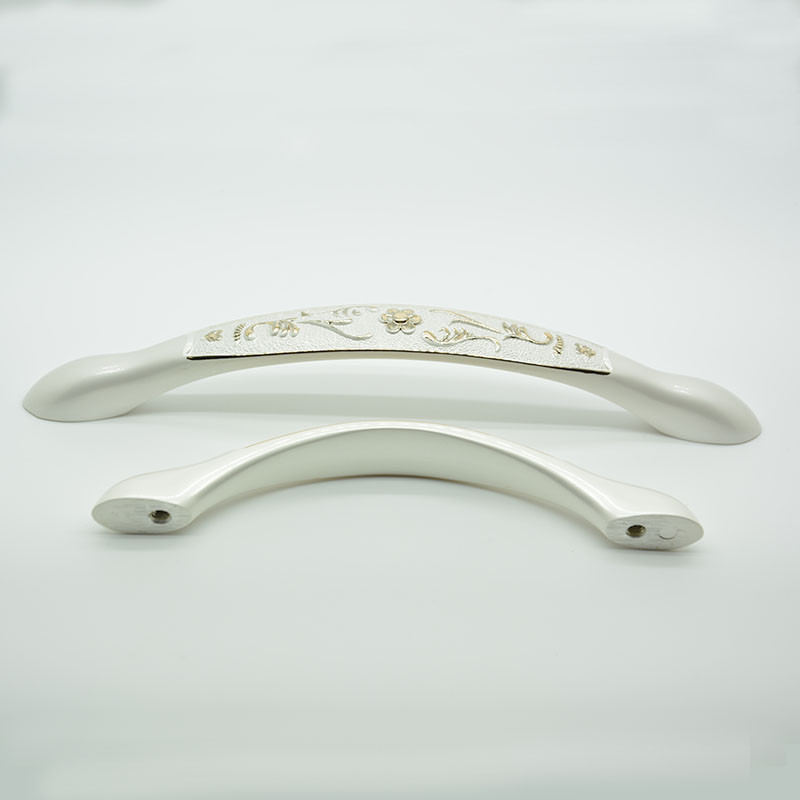 128mm exquisite modern white pearl finish zinc alloy dresser knobs and handles 63g for cabinet wardrobe cupboard usage