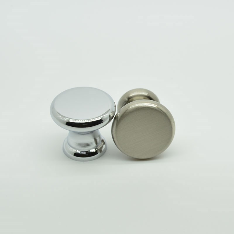 cheap round zinc alloy single hole cabinet knobs and drawer pulls 16g chrome brushed cheap cabinet knobs and pulls