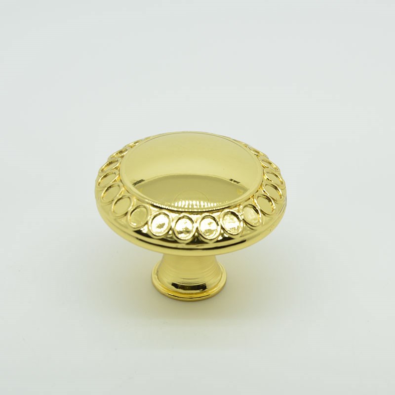 free shipping real gold plating zinc alloy single hole 54g golden furniture knobs cabinet knobs kitchen handles pull handles