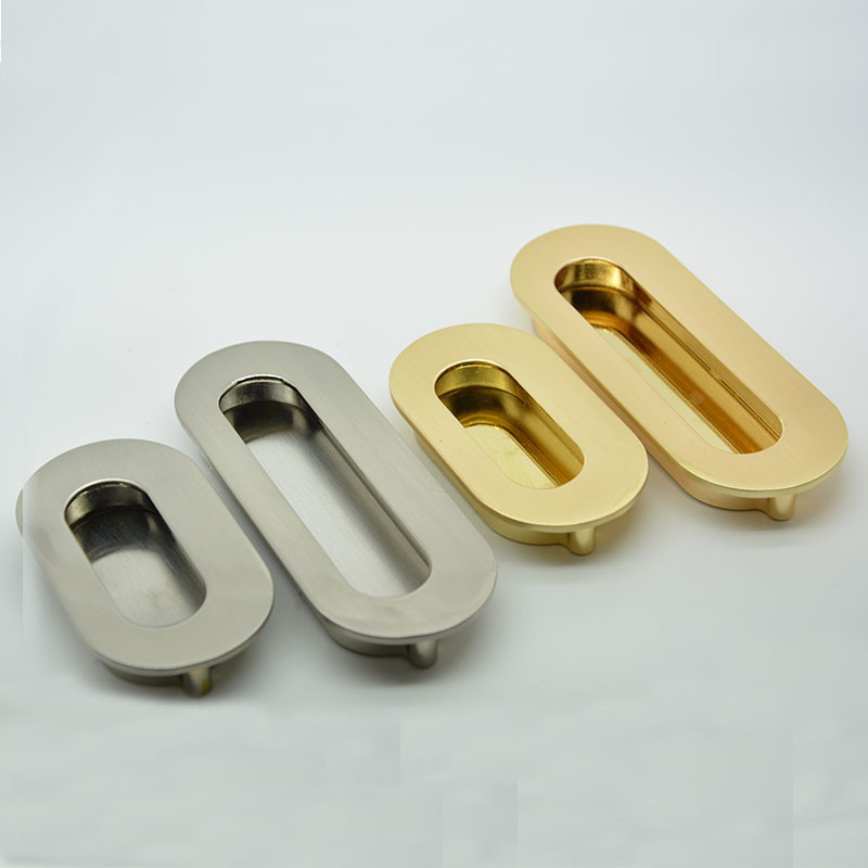 round corner golden brushed finish 64mm zinc alloy cabinet pulls 64g with 2 screws for drawers furniture kitchen cabinet