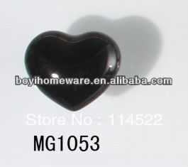 moulded popular heart shaped black ceramic knob handles cabinet pull kitchen cupboard knob kids drawer dresser knobs MG1053