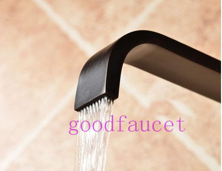 Brand New Oil Rubbed Bronze Kitchen Faucet Vessel Sink Square Mixer Tap Hot & Cold Water Tap Single Handle