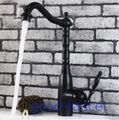 NEW Luxury Tall Style Oil Rubbed Bronze Kitchen Faucet Brass Vessel Sink Mixer Swivel Spout Tap Single Handle Hole