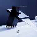 NEW Square waterfall oil rubbed bronze single handle bathroom sink faucet basin mixer tap