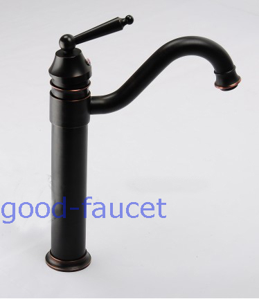 NEW Swivel Spout  Bathroom Faucet Vessel Sink Basin Mixer Single Handle Tap Oil Rubbed Bronze