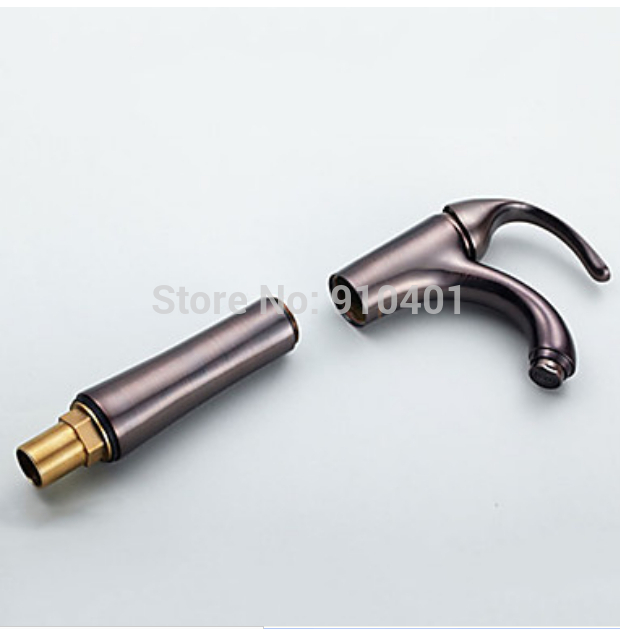 Wholesale And Retail Promotion Luxury Oil Rubbed Bronze Bathroom Tall Faucet Single Handle Hole Sink Mixer Tap