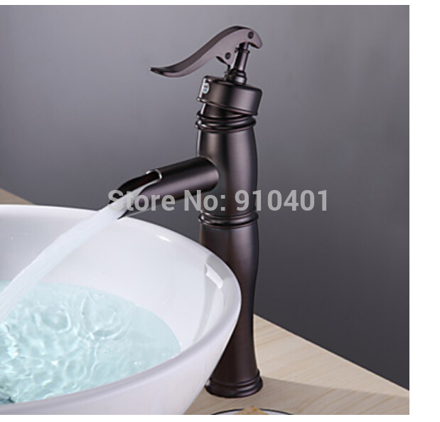 Wholesale And Retail Promotion NEW Oil Rubbed Bronze Bathroom Basin Faucet Single Handle Vanity Sink Mixer Tap