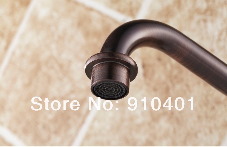 Wholesale And Retail Promotion NEW Oil Rubbed Bronze Bathroom Faucet Swivel Spout Dual Handles Sink Mixer Tap