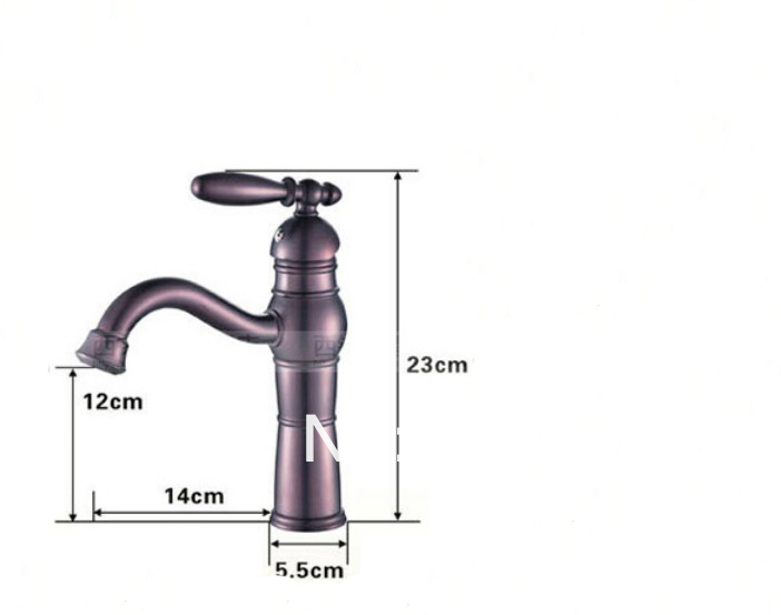 Wholesale And Retail Promotion  NEW Oil Rubbed Bronze Deck Mounted Bathroom Basin Faucet Single Handle Mixer Tap