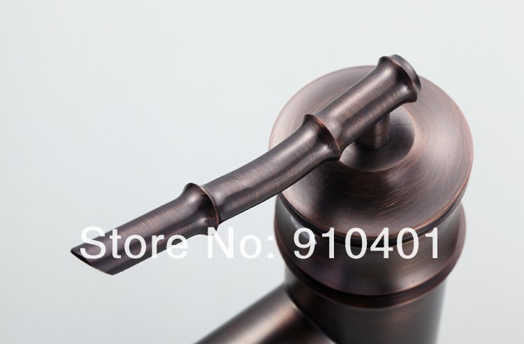 Wholesale And Retail Promotion NEW Oil Rubbed Bronze Deck Mounted Waterfall Single Handle Basin Sink Mixer Tap