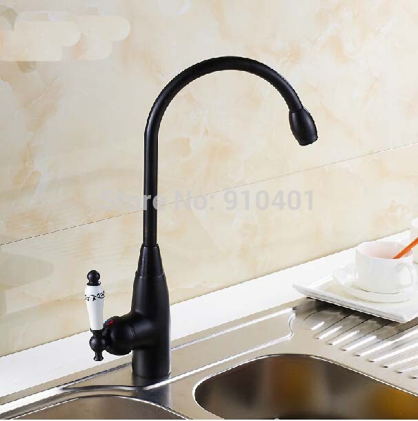 Wholesale And Retail Promotion Oil Rubbed Bronze Bathroom Basin Faucet Kitchen Vessel Mixer Tap Ceramic Handle