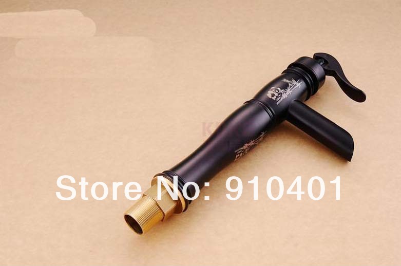 Wholesale And Retail Promotion Oil Rubbed Bronze Bathroom Water Pump Faucet Panda Bamboo Waterfall Mixer Tap