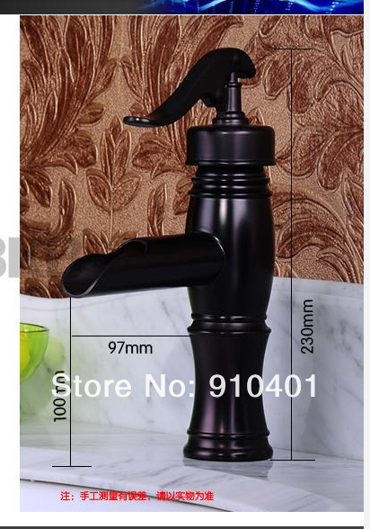 Wholesale And Retail Promotion Oil Rubbed Bronze Bathroom Water Pump Faucet Single Handle Waterfall Mixer Tap