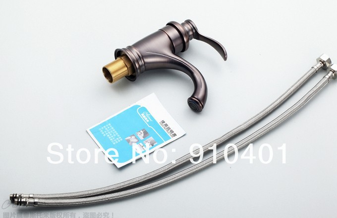 Wholesale And Retail Promotion Oil Rubbed Bronze Deck Mounted Bathroom Basin Faucet Single Hanle Sink Mixer Tap