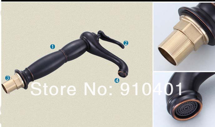 Wholesale And Retail Promotion Tall Style Oil Rubbed Bronze Bathroom Faucet Vessel Sink Mixer Tap Single Handle