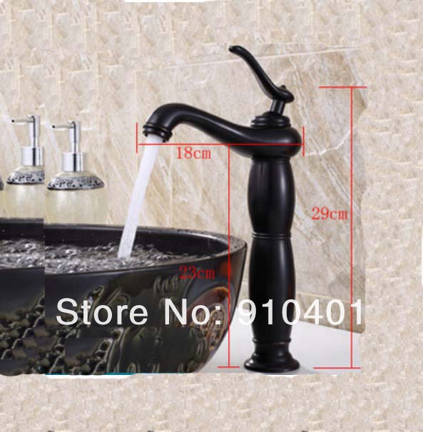 Wholesale And Retail Promotion Tall Style Oil Rubbed Bronze Bathroom Faucet Vessel Sink Mixer Tap Single Handle